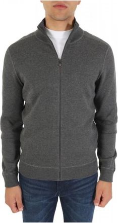 HUGO BOSS Cardigan - Heren - Vesten - Grijs - 3XL - Truien & Vesten