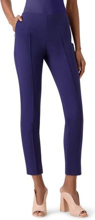 Akris Melissa Techno Cotton Blend Crop Pants in Dark Purple at Nordstrom, Size 10