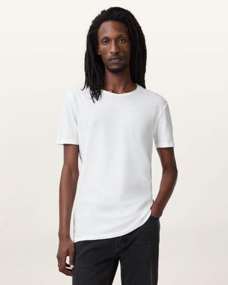 AllSaints Figure Crew Neck Raw Edge T-Shirt