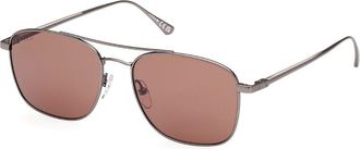 Web Eyewear Web WE0341 09J Mens Sunglasses Grey Size 55