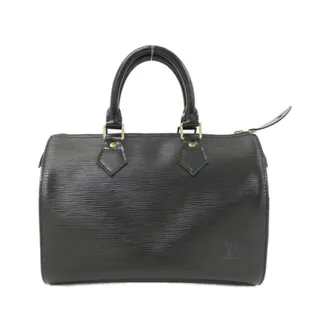Louis Vuitton Black Leather Boston Bag (Pre-Owned)