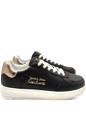 Versace Jeans Couture logo-patch sneakers - Black