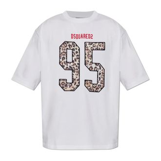 Dsquared2 T-Shirts, male, White, Size: 3XL Logo T-shirt