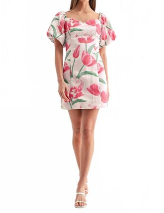 Adelyn Rae Esther Off The Shoulder Dress In Multi