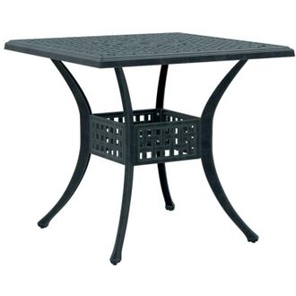 vidaXL Mesa De Jard&iacute;n Aluminio Fundido Verde 80x80x75 Cm Vidaxl