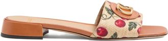 Valentino Garavani Sandali VLogo Signature con motivo Cherryfic 20mm - Toni neutri