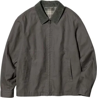 Uniqlo Zip-Up Short Blouson Olive 478230-57