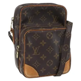 Louis Vuitton Pre-owned Cross Body Bags, female, Brown, Size: ONE SIZE Pre-owned Canvas Cross Body Bag