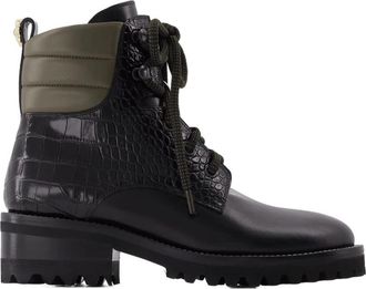 Fabrizio Viti Dolomite Tread Boots - Dames - Veterlaarzen - Zwart - 36 EU - Leer - Schoenen