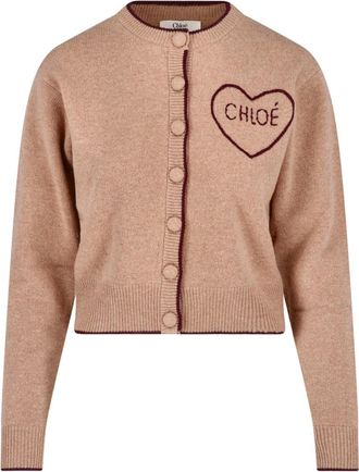 Chlo&eacute; Cardigan In Lana E Cashmere