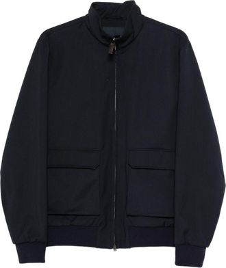 Herno Mens Jacket Blue Wool