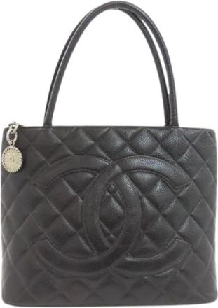 Chanel Pre-owned Tote Bags, female, Black, Size: ONE SIZE Pre-owned Vintage Tote Bag