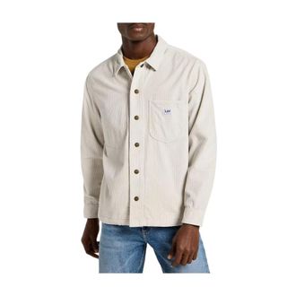Lee Heren, Overhemden, Wit, Maat: XL Katoen