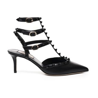 Valentino Garavani Dames, Schoenen, Zwart, Maat: 36 EU Leer