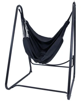 Sunnydaze Indoor/Outdoor Hammock Chair With A-Frame Steel Stand & Anti-Tip Feet