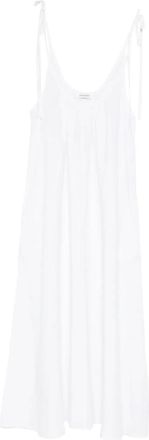 Anine Bing Midi-jurk met gestrikte bandjes - Wit