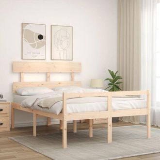 vidaXL Senior Bed without Mattress 140x200 cm Solid Wood Vidaxl