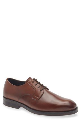 Nordstrom Michael Plain Toe Derby in Brown Almond at Nordstrom, Size 10.5