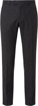 Incotex Slim Fit Gewassen Flanellen Pantalon - Heren - Broeken - Grijs - Maat: W33 Flanel