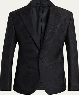 Versace Mens Jacquard Evening Jacket