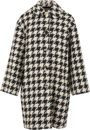 L'autre Chose Grijze/Beige Jas voor Dames - Dames - Mantel - Grijs - XS - Jassen