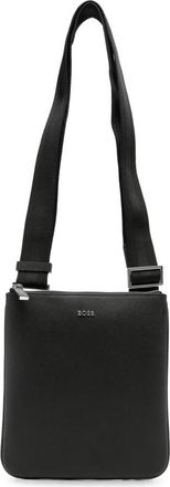 HUGO BOSS Northon Crossbody Tas - Heren - Schoudertassen - Zwart - ONE Size - Leer - Tassen