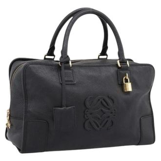 Loewe Pre-owned Hand Bag - Dames - Pre-owned - Zwart - Maat: ONE Size Leer