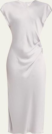 House of Dagmar Draped Fluid V-Neck Dress