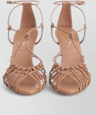 Forte_Forte leather sandals heels open toe ankle strap