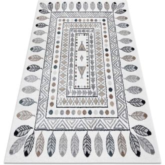 RugsX Carpet FUN Teepee for children, Indian, frame cream beige 180x270 cm