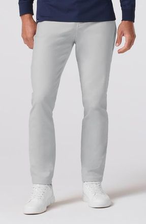 Mizzen+Main Mayfield Slim Fit Five-Pocket Twill Pants in Aluminum at Nordstrom, Size 36 X 32