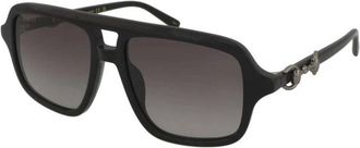 Gucci Aviator Zonnebril - unisex - Zonnebrillen - Zwart - 55 MM - Accessoires