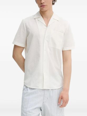 HUGO BOSS revere-collar pocket shirt - Neutrals