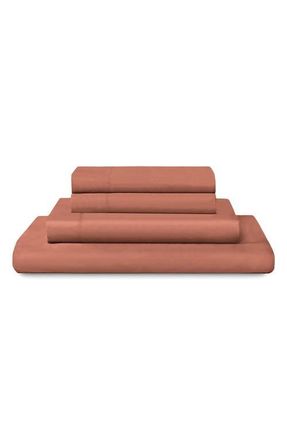 Sijo Tencel Lyocell Sheet Set in Clay at Nordstrom, Size California King