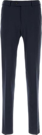 Pantaloni Torino Navy Blue Stretch Cotton Blend Style Joggers