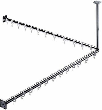 Emco Emco - Juego De Cortina De Ducha System 2 1200 Mm Cromo