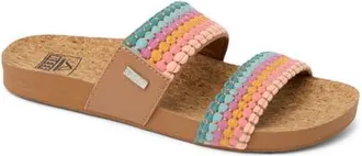 Reef Cushion Bounce Vista Slide Sandal in Sherbet Multi at Nordstrom, Size 5
