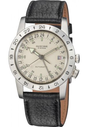 Glycine GL0372 Mens Airman Watch - Silver - One Size