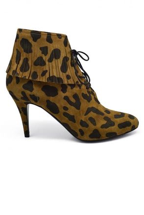 Saint Laurent enkellaarzen Anita bruin