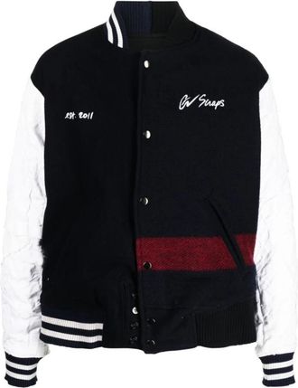 Greg Lauren Blauwe Gezellige Deken voor Thuis - Heren - Bomber jackets - Blauw - S - Jassen