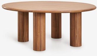 Sklum Mesa De Jard&iacute;n Redonda En Madera De Acacia Ginara Sklum