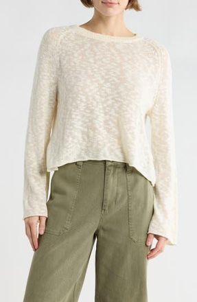 Abound Slub Knit Long Sleeve Top in Ivory Dove at Nordstrom Rack, Size X-Large