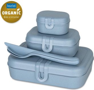 Koziol Pascal Ready Lunchbox Set Azul Rojo Verde