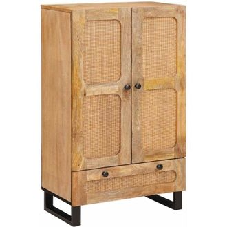 vidaXL vidaXL Credenza Marrone 40 x 33 x 110 cm Legno di mango massello