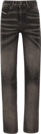 Diesel Black Slim Mid Rise Jeans
