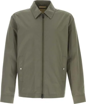 Woolrich Green Solid Shirt Jacket