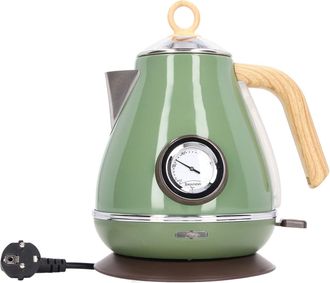 OEM Hervidor El&eacute;ctrico De 1,7 L Con Calentador De Agua, Interior De Acero Inoxidable, Acabado Retro Imitaci&oacute;n Madera, Protecci&oacute;n Contra Ebullici&oacute;n En Seco