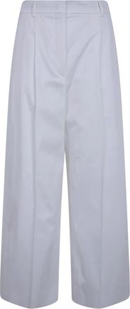Max Mara Wide Broeken - Dames - Wijde Broeken - Wit - M - Broeken