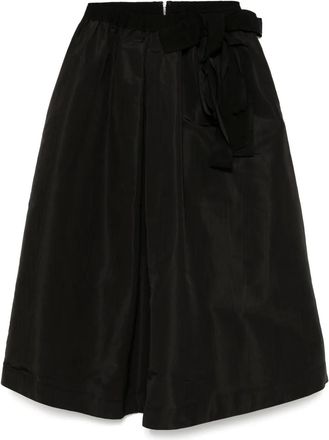 Dice Kayek Gonna midi in seta con fiocco - Nero