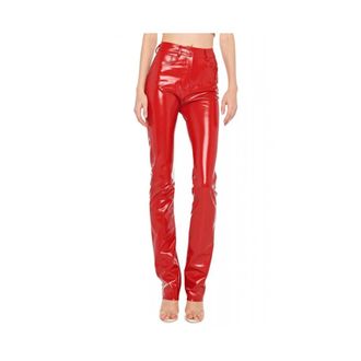 Norma Kamali Mujer, Pantalones, Rojo, Talla: S